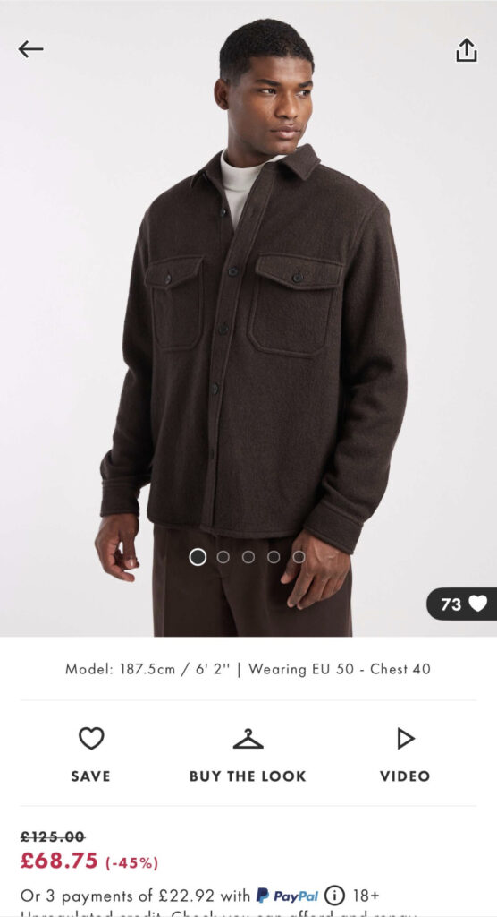 Áo sơ mi len Arket