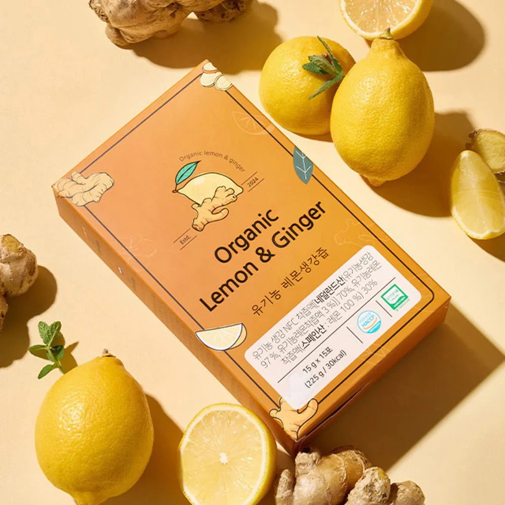 Nước ép chanh gừng hữu cơ 90 gói