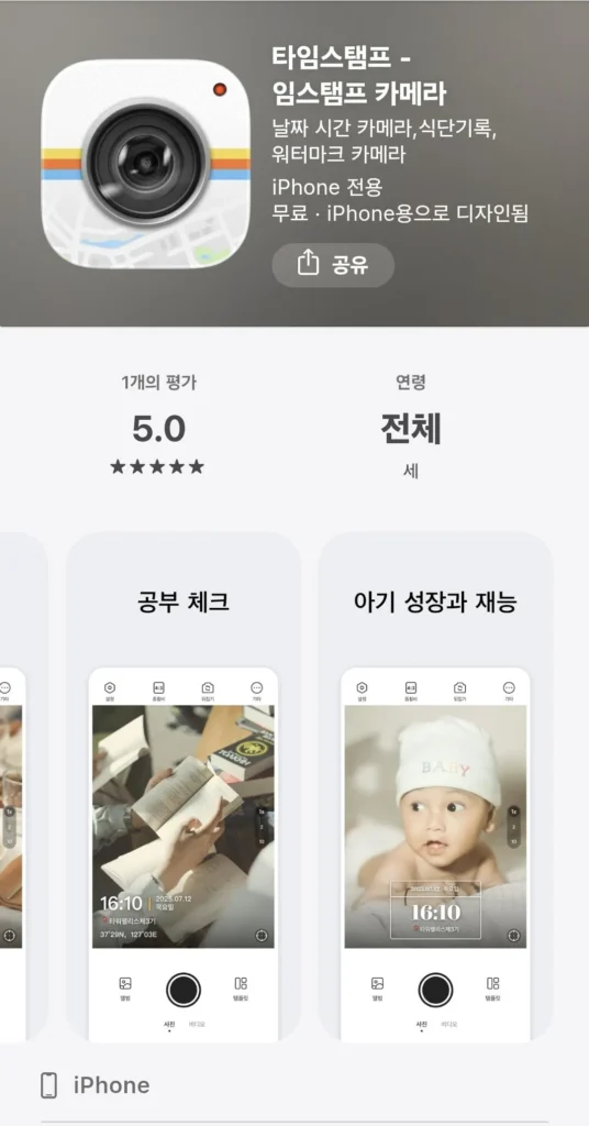 máy ảnh dấu thời gian