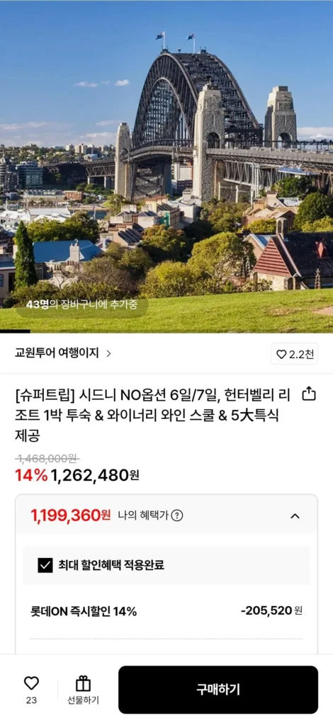 Sydney KHÔNG có lựa chọn 6 ngày/7 ngày