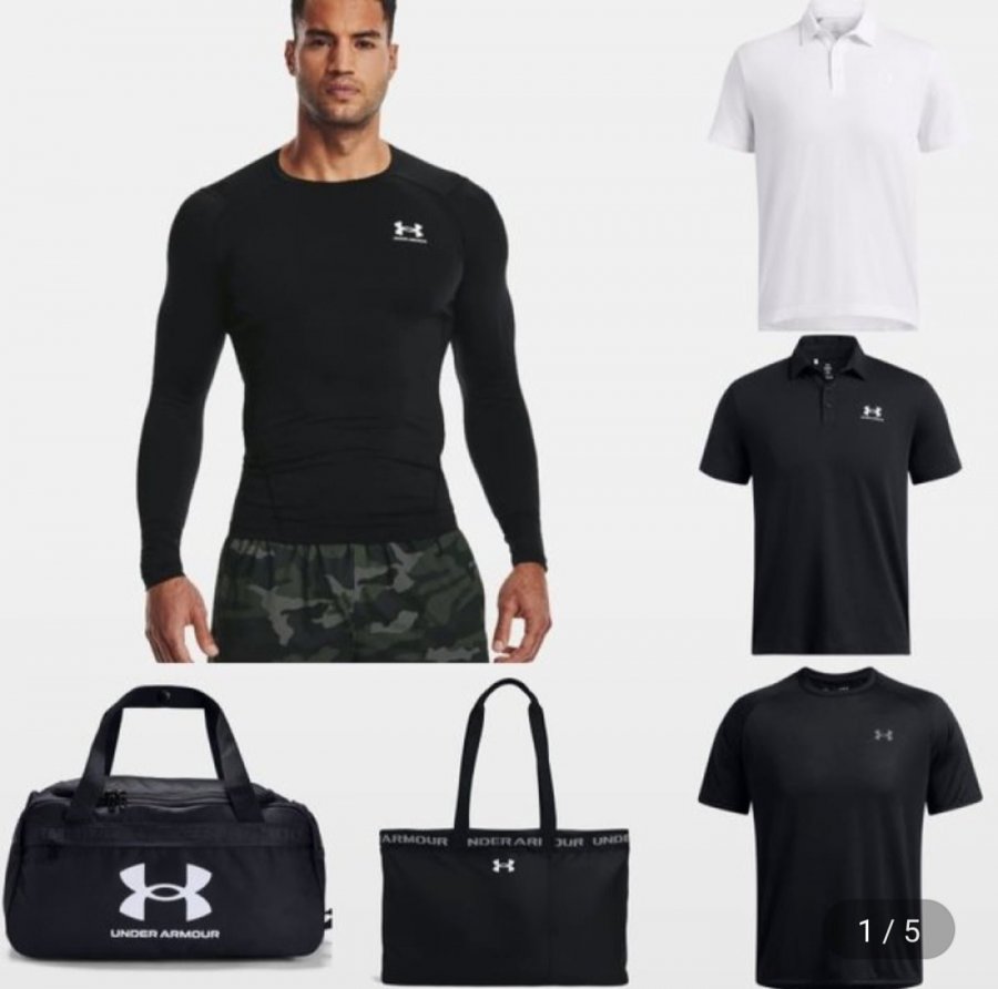 Giá thống nhất cho túi ngắn tay dài tay chức năng nén Under Armor Heat Gear, v.v.