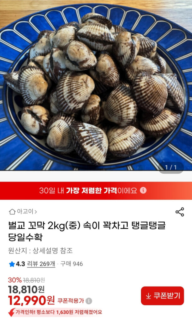 Sò Beolgyo 2kg (vừa)