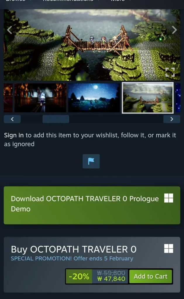 Khách du lịch Octopath 0