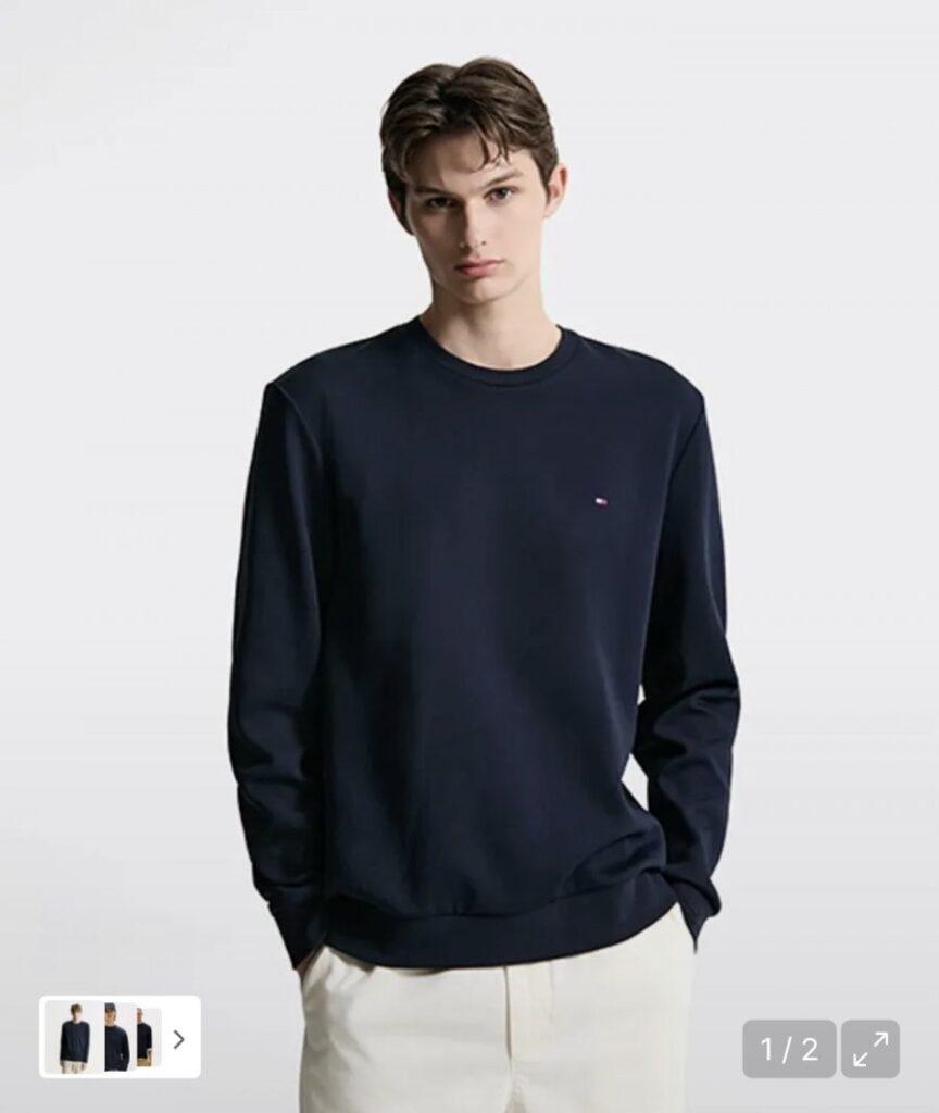 Áo thun cổ tròn Tommy Hilfiger Essential Intechno, v.v.