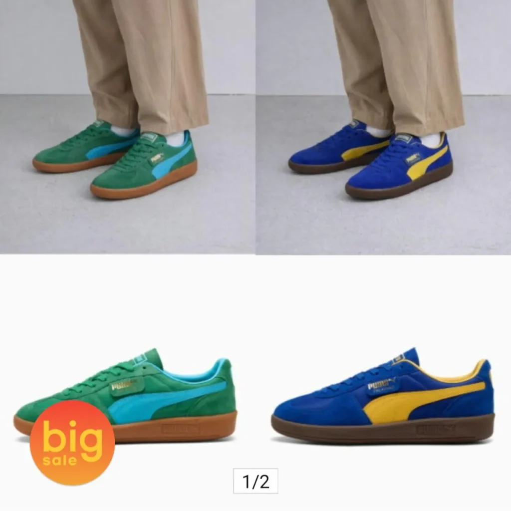 Chọn 1 trong 2 đôi giày thể thao unisex cổ điển Puma Palermo