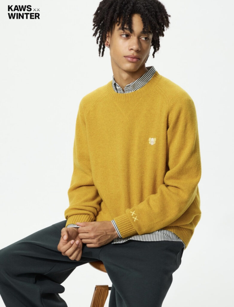 Áo len cổ tròn KAWS Lambs