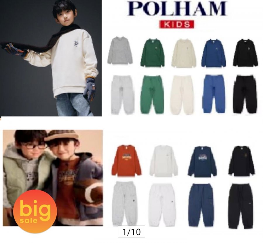 Áo/quần thông thường dành cho trẻ em Polham