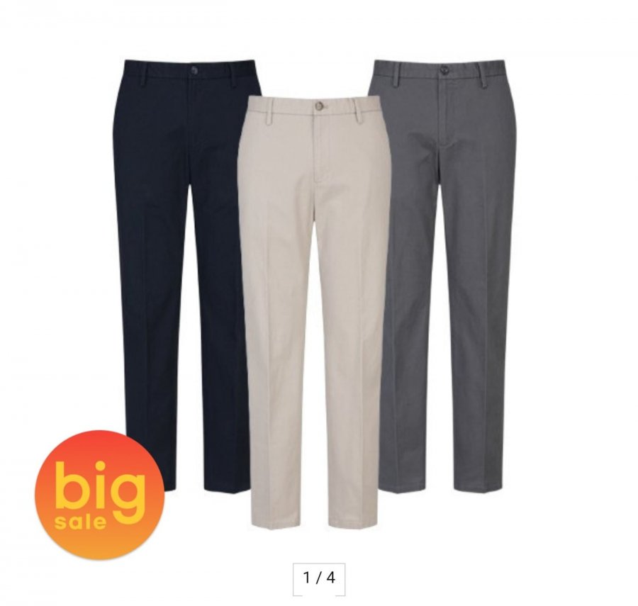 Phiên bản quần cotton co giãn