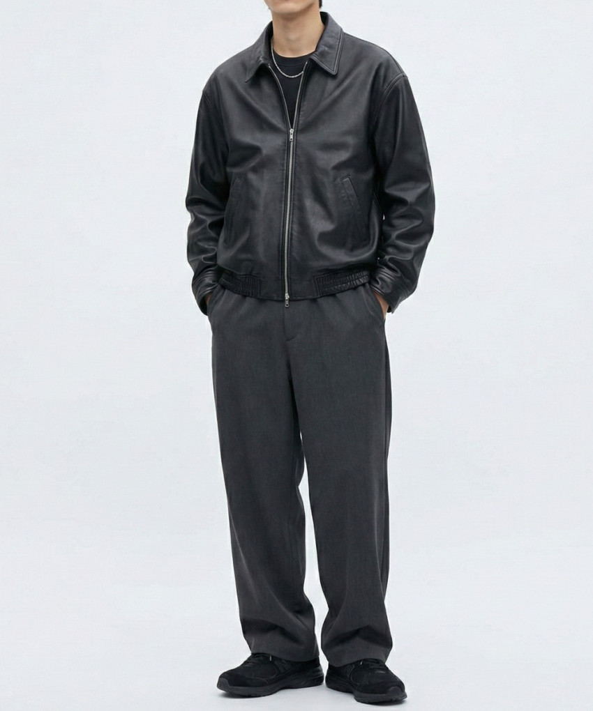 Áo khoác bomber giặt bằng da cừu Sevensella