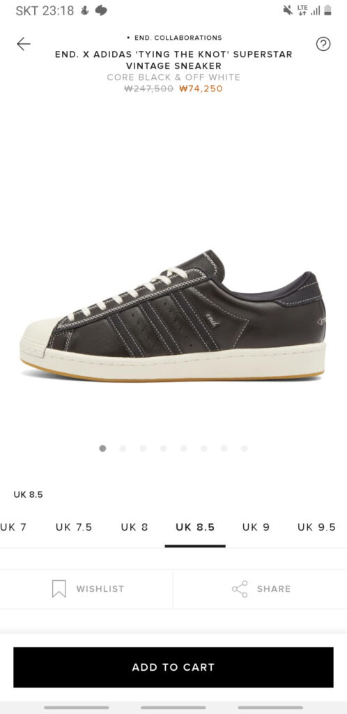 KẾT THÚC. × Hợp tác với Adidas Superstar Vintage