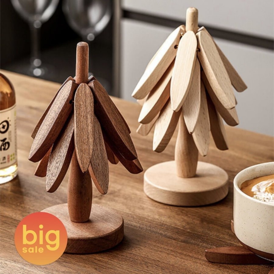 Chất liệu gỗ chống thấm Giá đỡ chậu cây 3 tầng