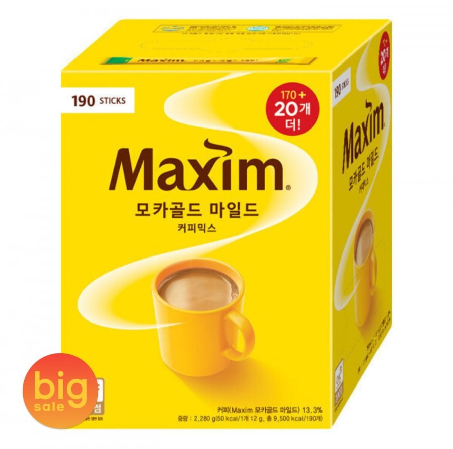 Hỗn hợp cà phê nhẹ Dongseo Maxim Mocha Gold 190T