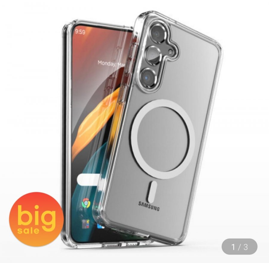 Ốp lưng trong suốt Galaxy iPhone MagSafe 1+1