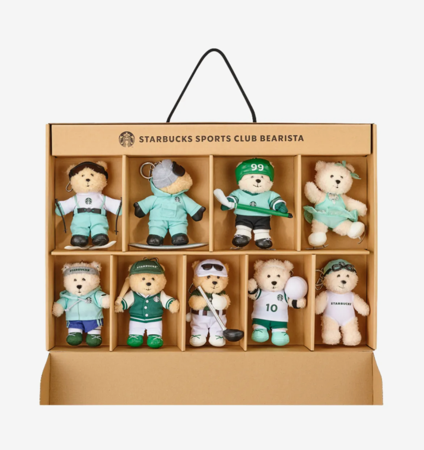 Bộ móc khóa Starbucks Bearista 2