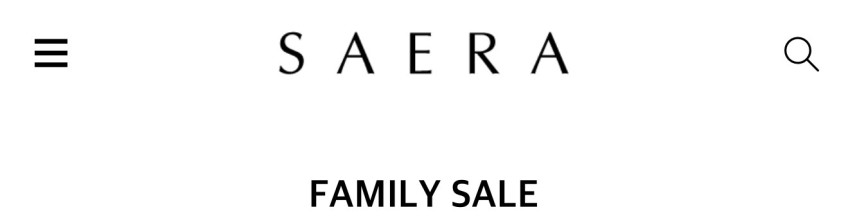 Giảm giá gia đình SAERA
