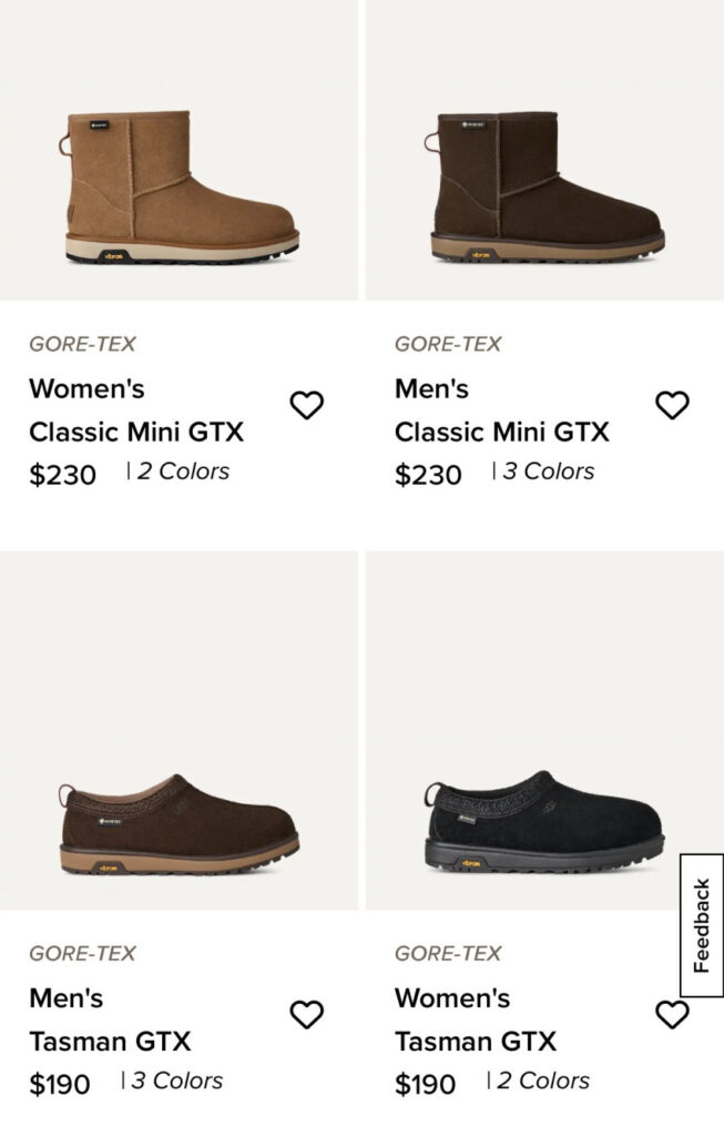 UGG Tasman Vibram Gore-Tex