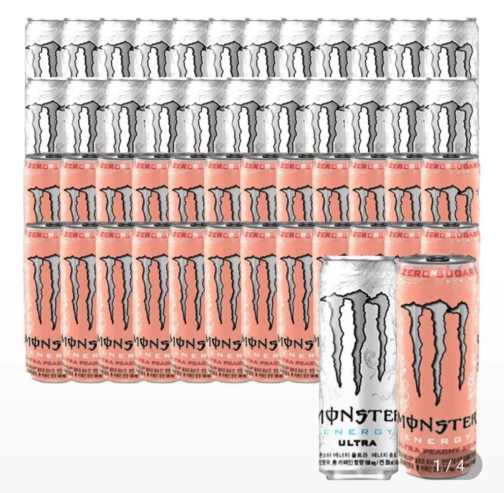 Monster Energy Ultra+Peach Chicken 355ml 48 lon (mỗi lon 24 lon)