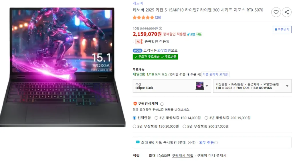 Lenovo Quân đoàn 5 15AKP10 5070 32G/1TB
