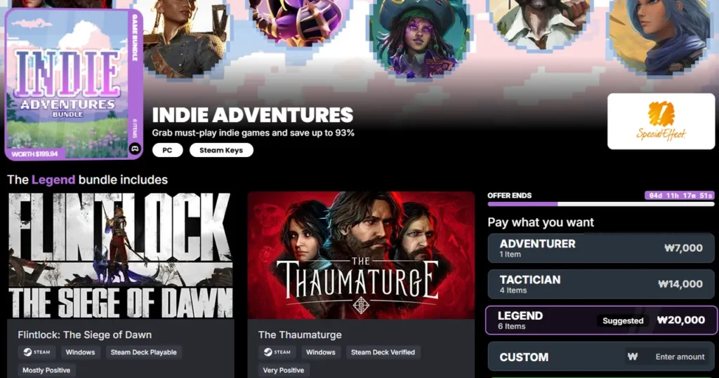 Gói Phiêu lưu Indie (Disco Elysium, Symphony of War, v.v.)