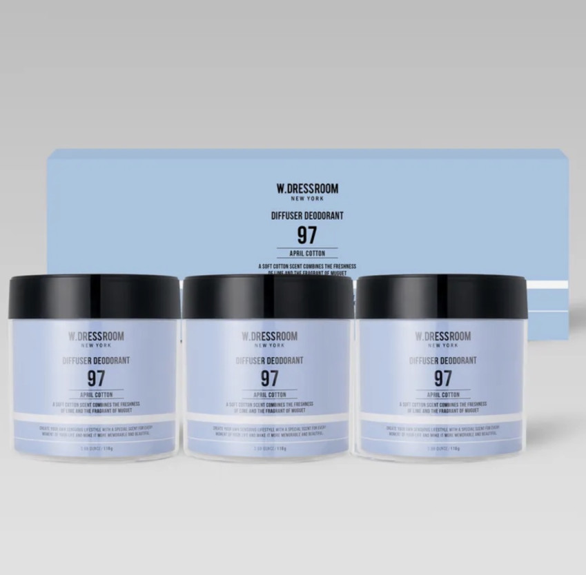 W Dress Room/Khử mùi khuếch tán (dạng gel) 110g 3 cái