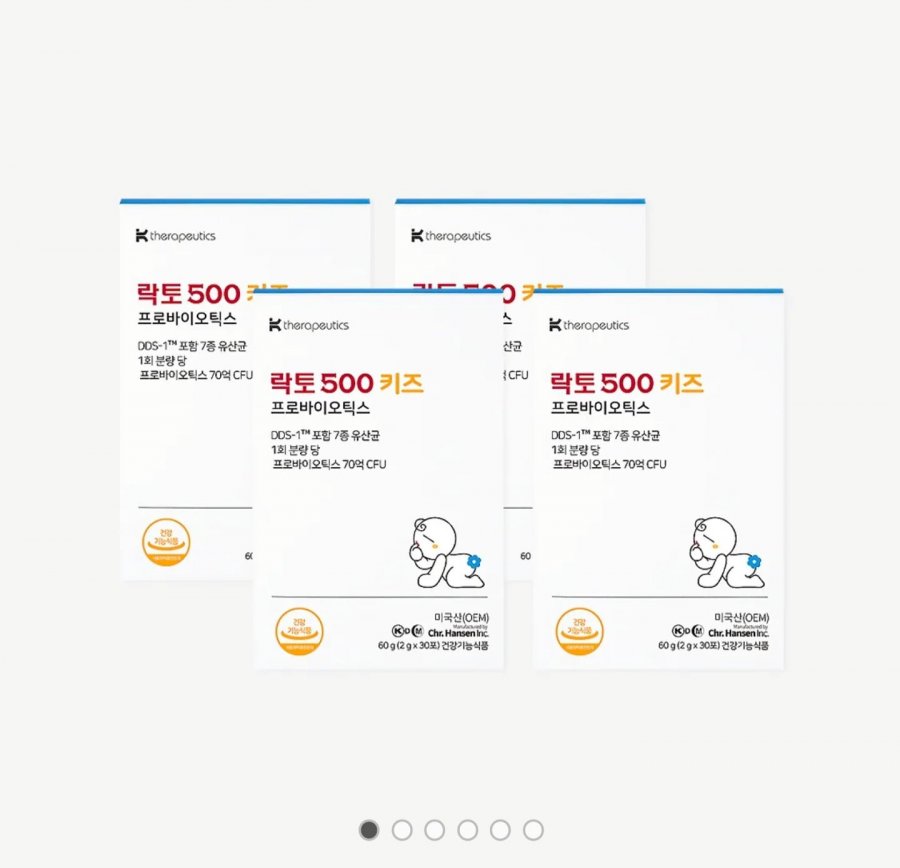 Lacto500 Kids Lactobacillus cung cấp 4 tháng (120 gói)