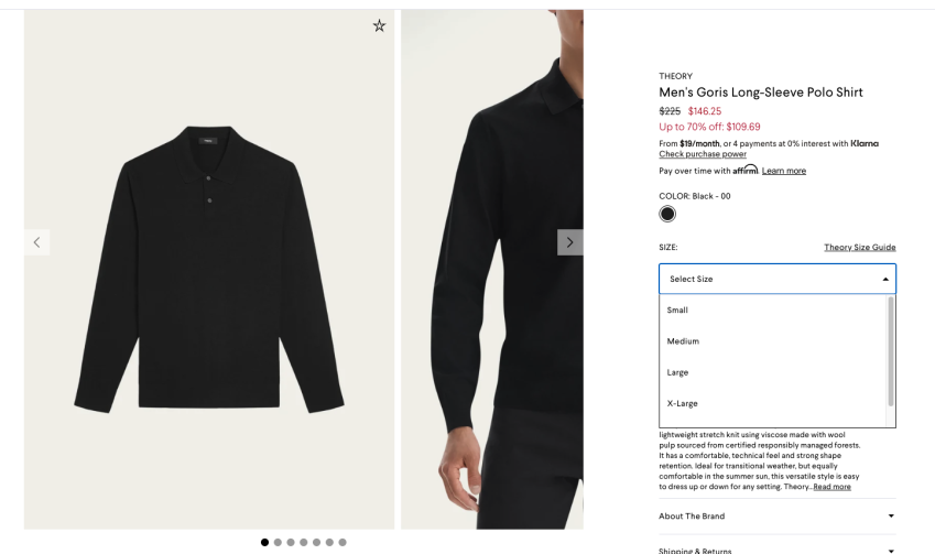 Lý thuyết áo polo dài tay Goris