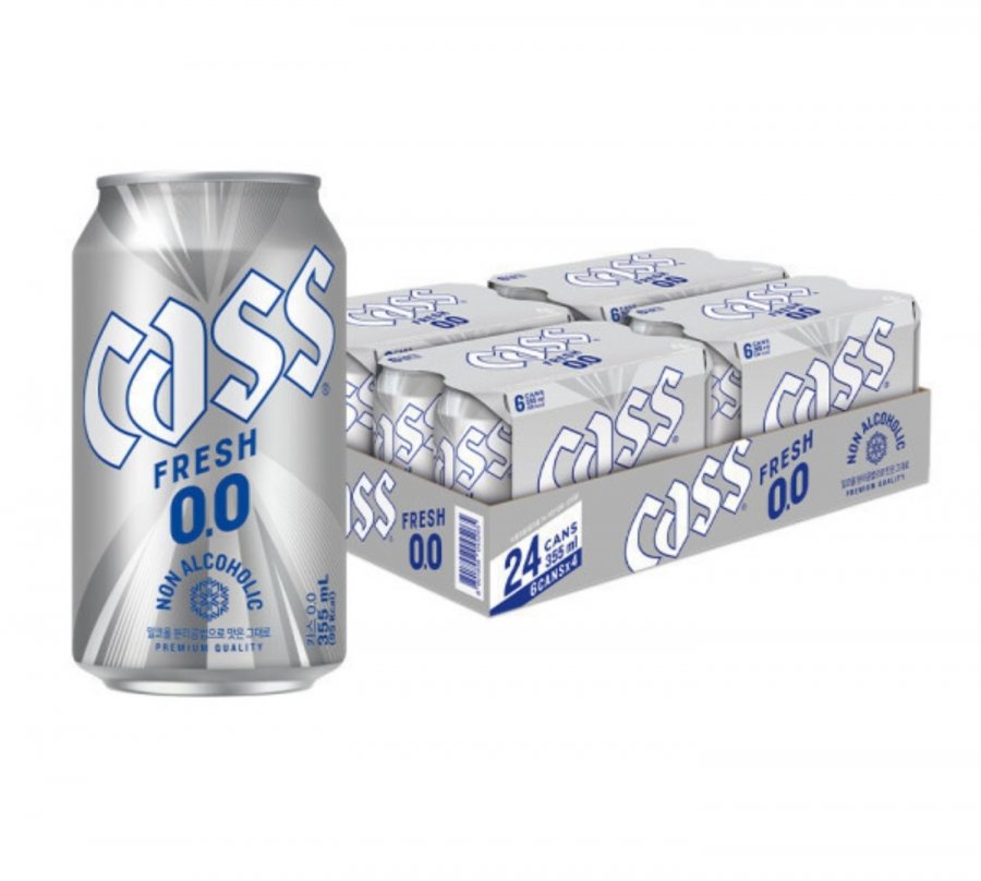 Cass Zero (0.0) 24 lon nước giải khát không cồn hương bia 355ml