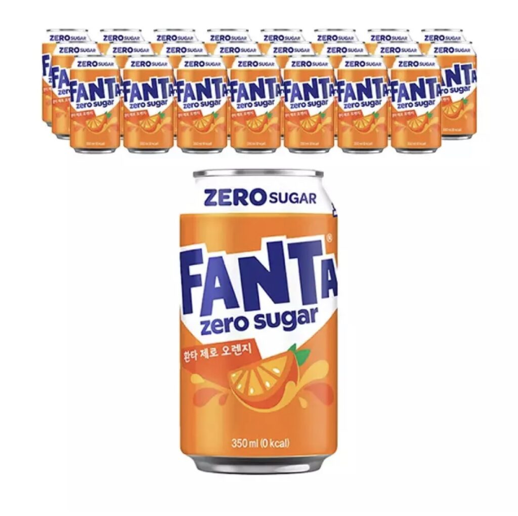 [11th Street] (Thành viên trà) Fanta Orange Zero, 24 chai 350ml trở lên