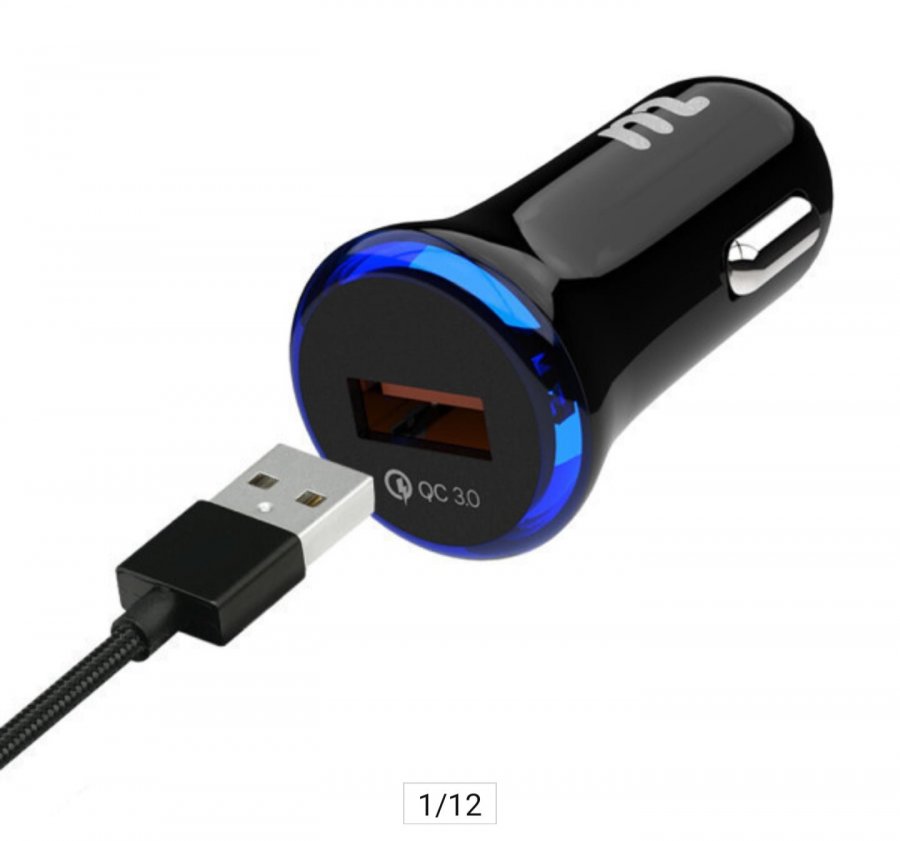 Sạc nhanh ô tô 18W 1 cổng