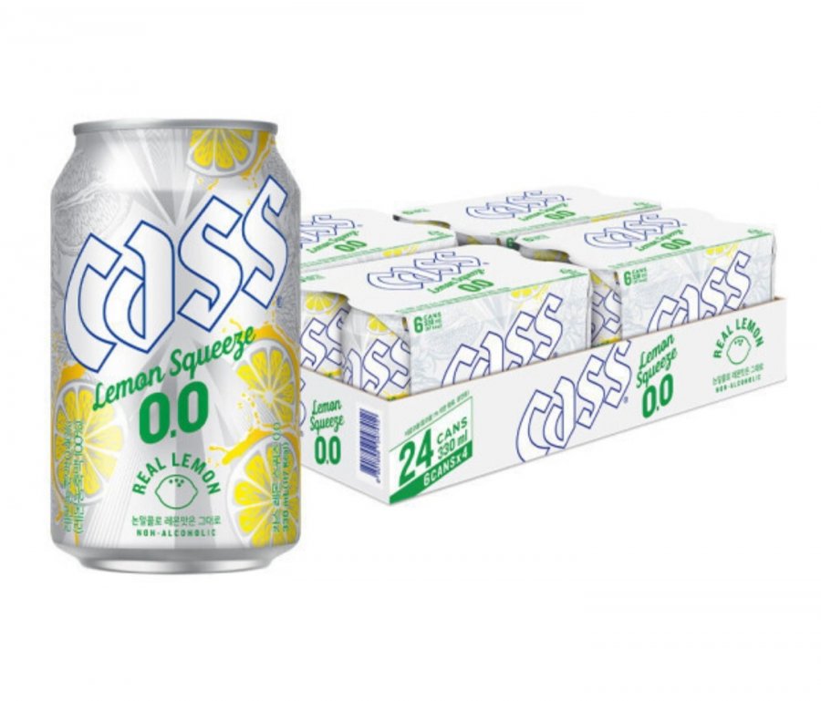 Nước uống hương bia không cồn Cass Lemon Squeeze Zero (0.0) 330ml 24 lon