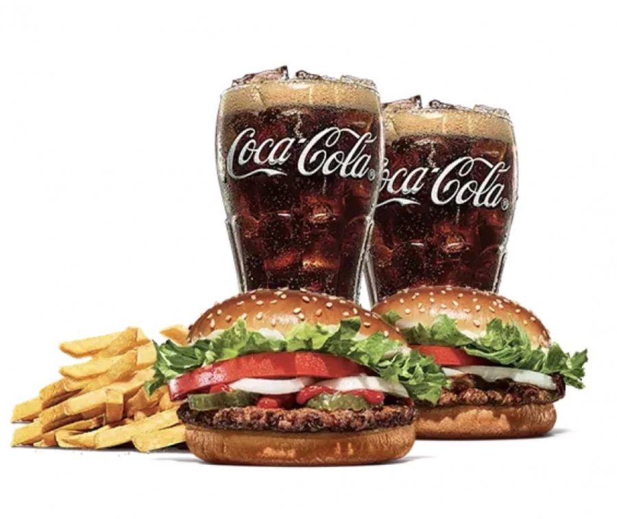 Burger King Whopper Junior + Bulgogi Whopper Junior + Cola R + Cola R + Khoai tây chiên L
