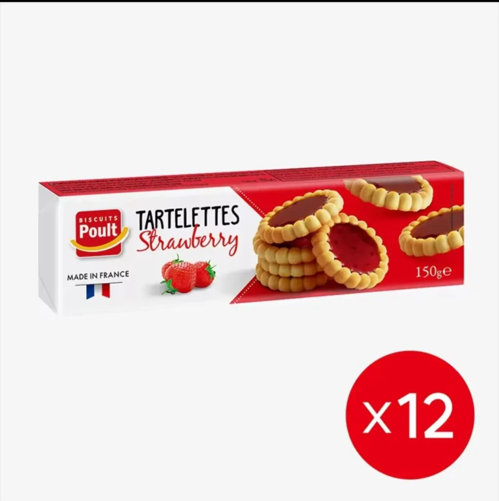 Bánh tart dâu lỗi 150g x 12 (10.710 KRW)