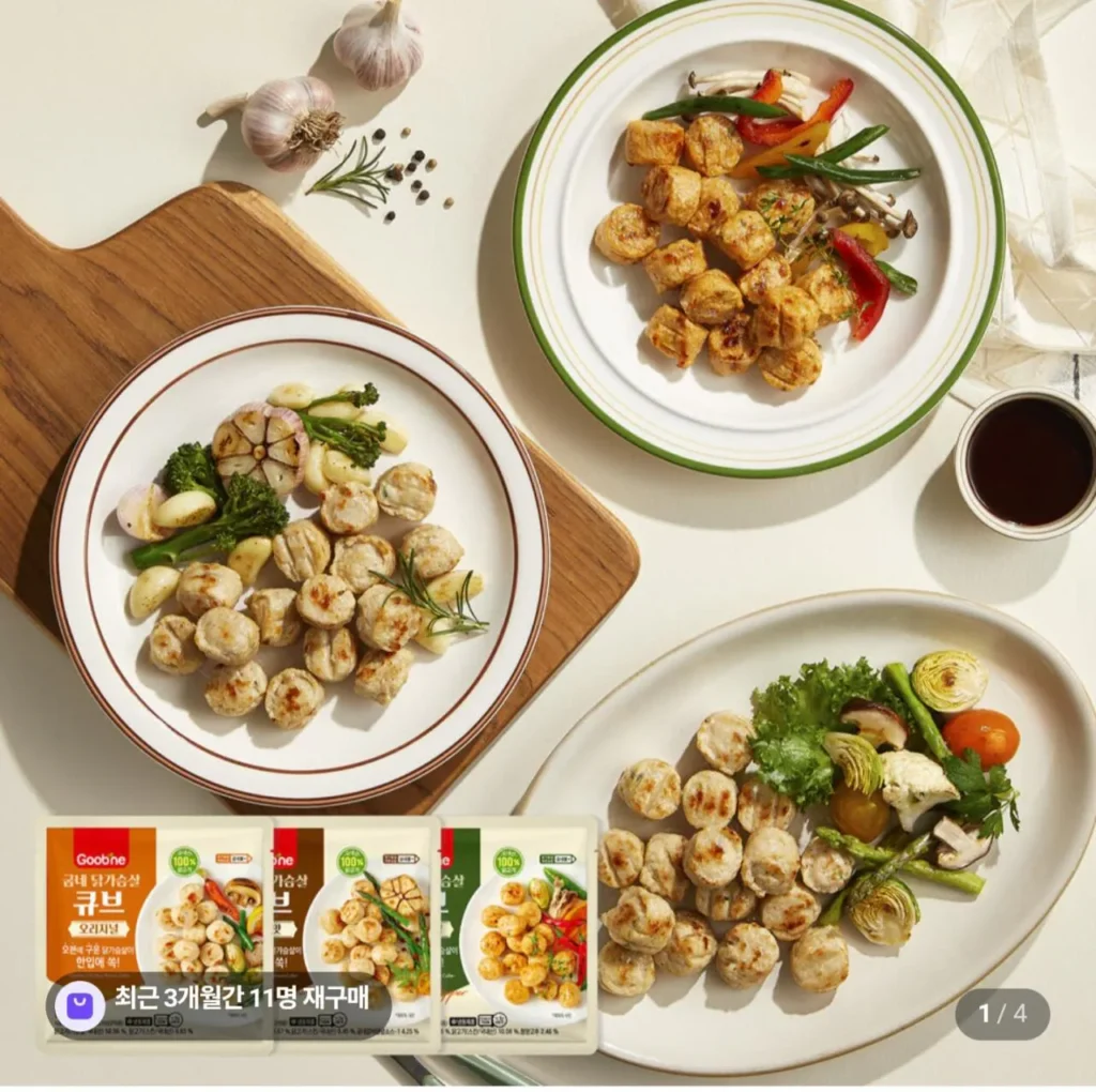 Viên ức gà Goobne 100g 12 gói