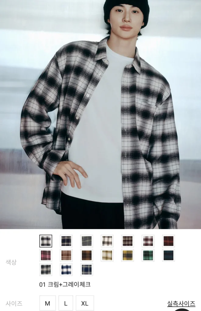 Áo sơ mi kẻ ca rô Giordano flannel