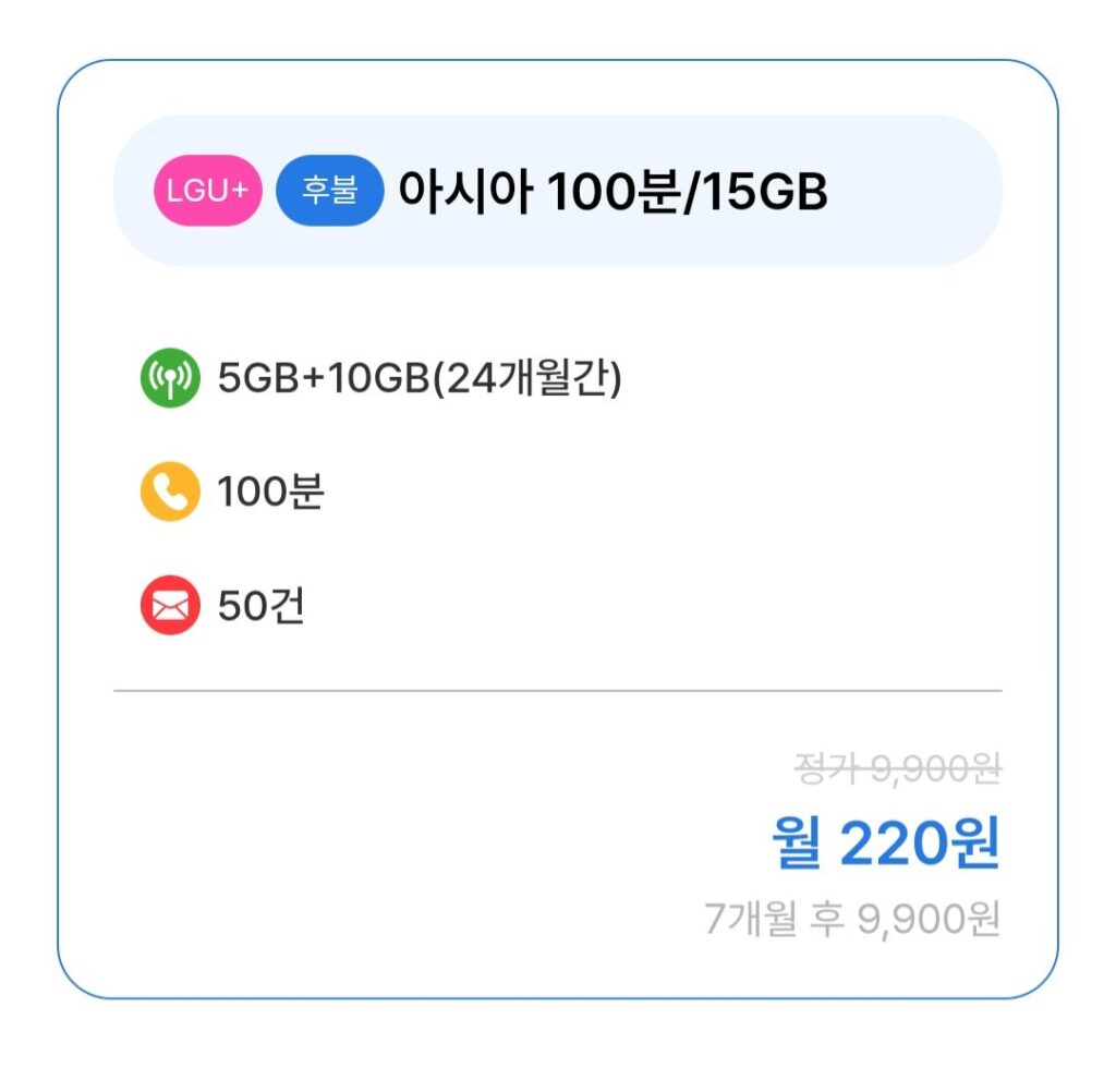 Điện thoại giá rẻ mạng LG 15GB 100 phút/50 tin nhắn (7 tháng) 