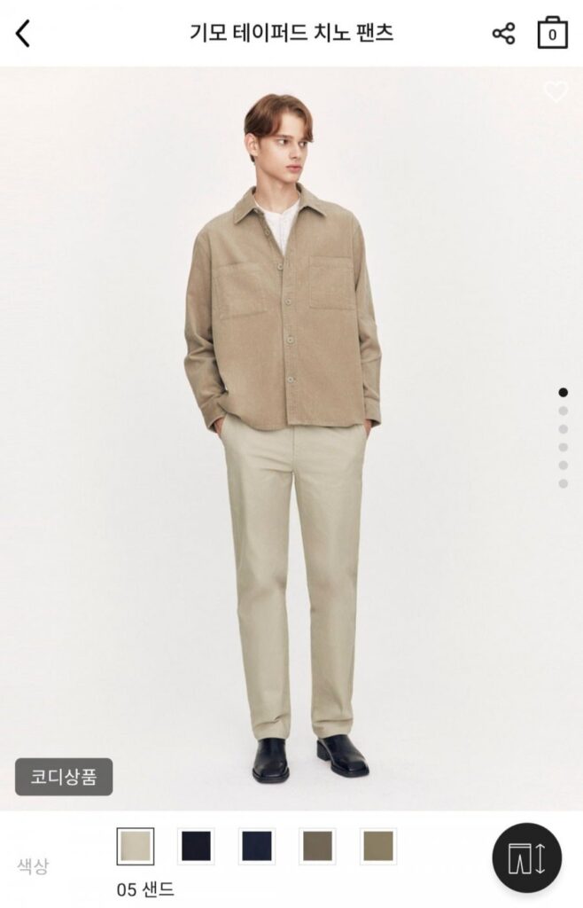 Quần cotton ống côn Giordano