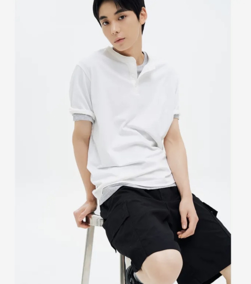 Áo thun ngắn tay cổ 8 giây Henry