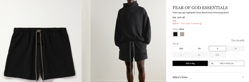 Quần short cần thiết của Piogot