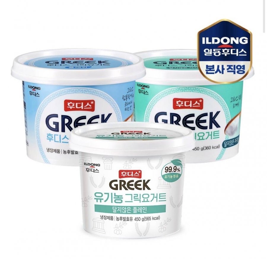 Ildong Foodis Sữa Chua Hy Lạp Nguyên Chất/Ít Béo 450g