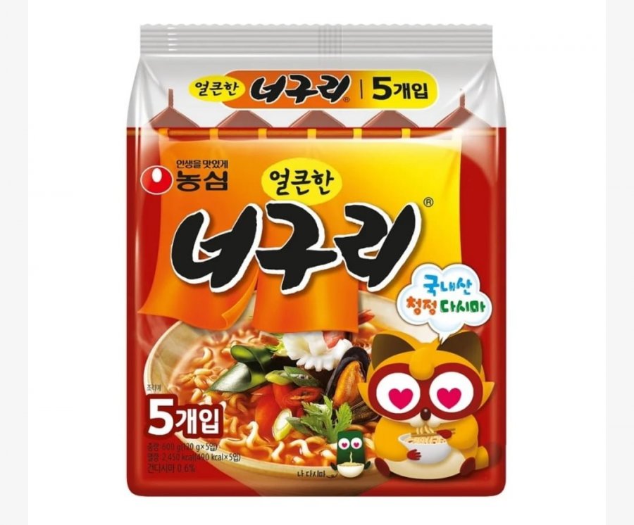 Neoguri, Saengsaeng Udon, Shin Ramyun, Jin Ramyun, Jjawang, Chapagetti, Sacheon Chapagetti, Anseongtangmyeon, Bánh gạo đỏ Niche Ramen, Kim chi cay, Thịt lợn thăn Shefood, Tonk, v.v.
