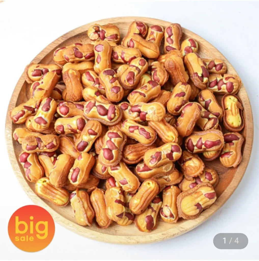 3 túi gạo và bơ đậu phộng