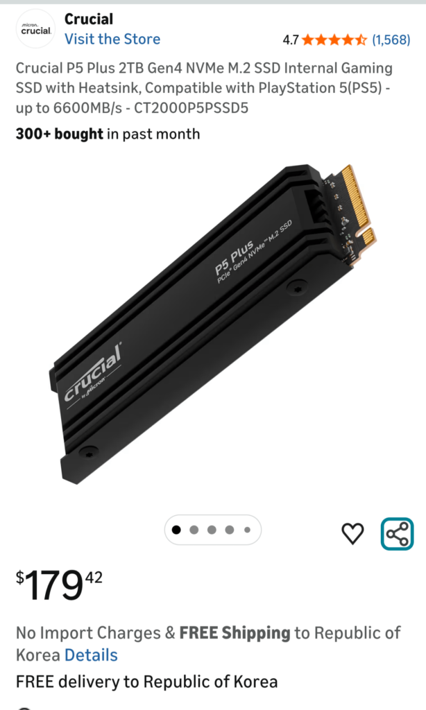 SSD quan trọng P5 Plus 2TB Gen4 NVMe M.2