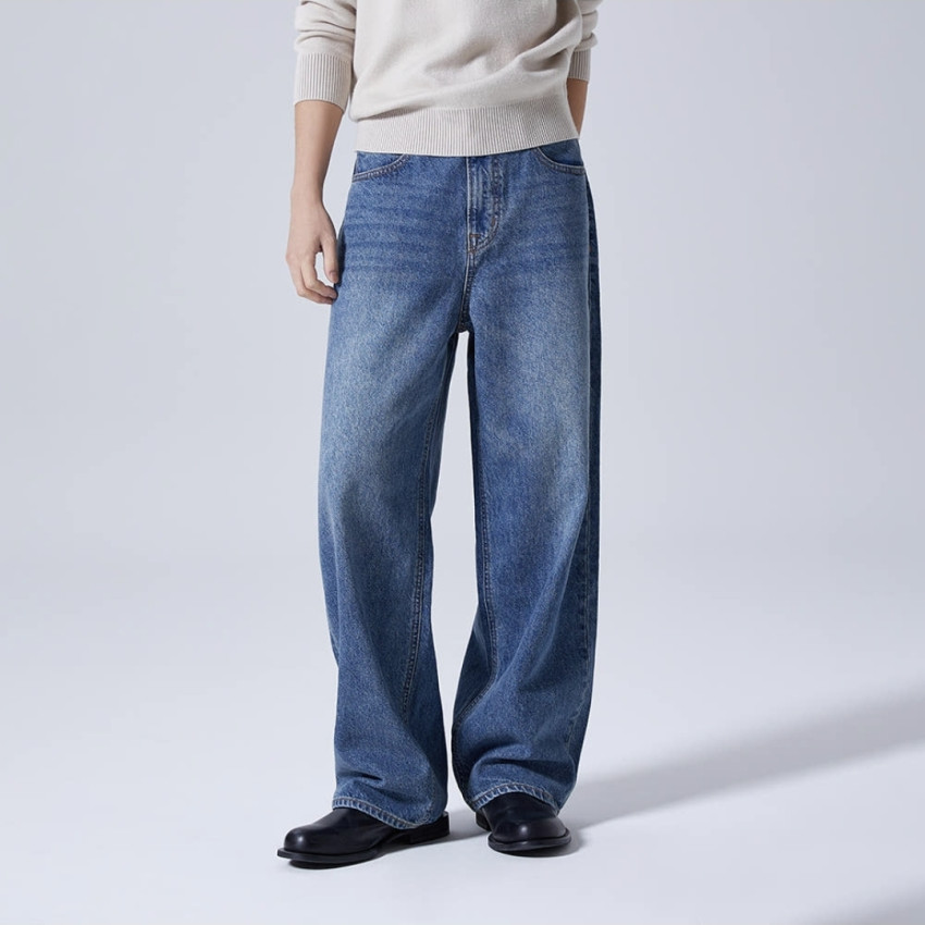 Quần jean ống rộng SPAO