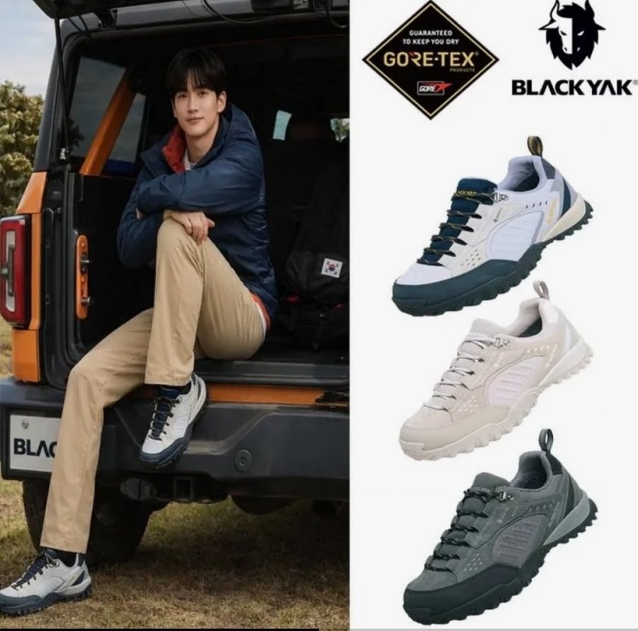 Giày leo núi leo núi Yak Gore-Tex màu đen Yorkshire
