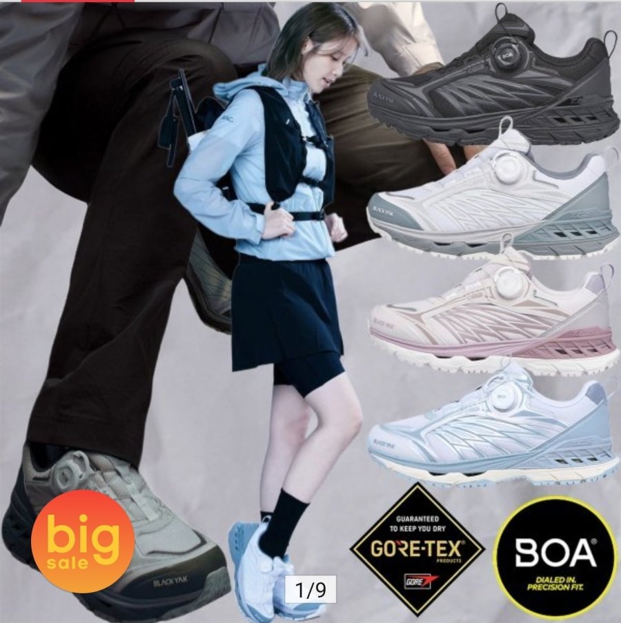 Giày leo núi Yak Gore-Tex Boa 343 MAX D màu đen