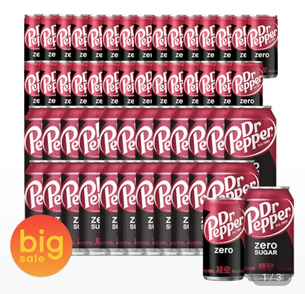 Dr. Pepper Zero 190ml 30 lon + Dr. Pepper Zero 350ml 24 lon