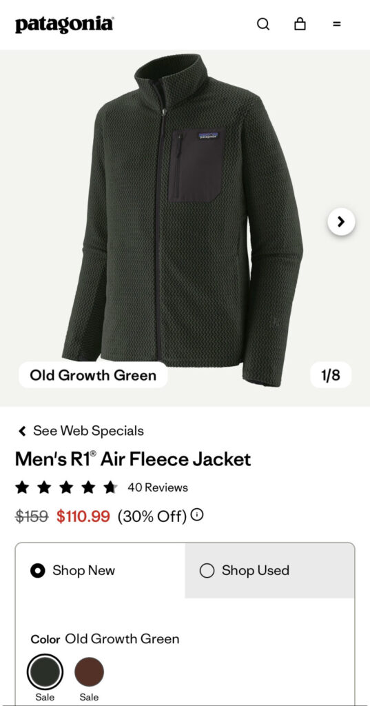Áo khoác lông cừu Patagonia R1