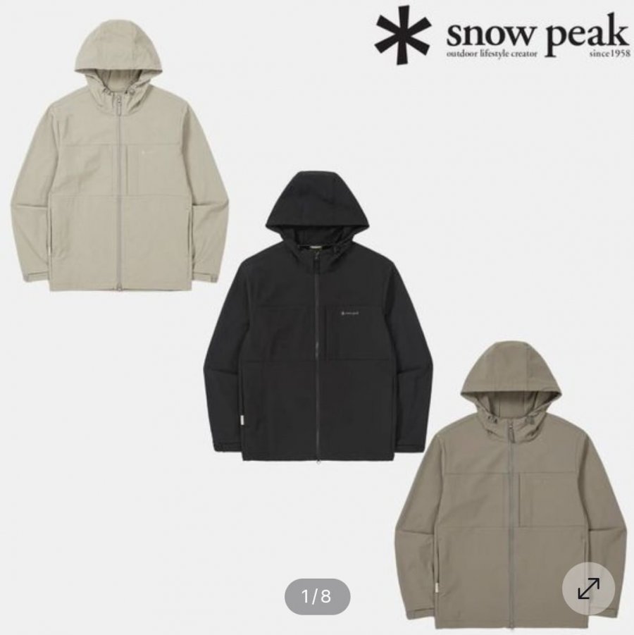Áo khoác có mũ trùm đầu Snow Peak Unisex