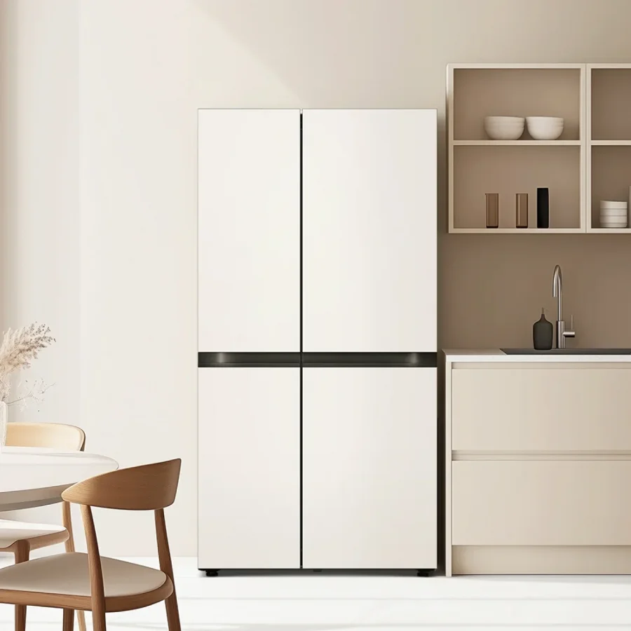 Tủ lạnh Bộ sưu tập đồ vật LG Dios AI (Cửa đôi/Màu be)