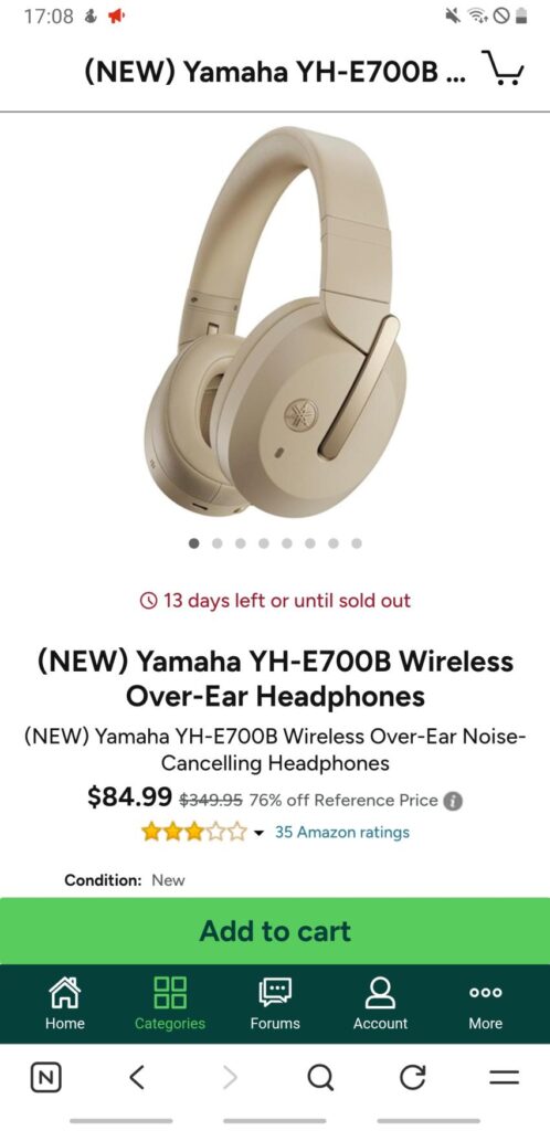 Tai nghe over-ear không dây Yamaha YH-E700B